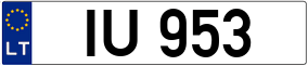 Trailer License Plate